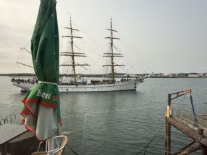 Sailing on by
